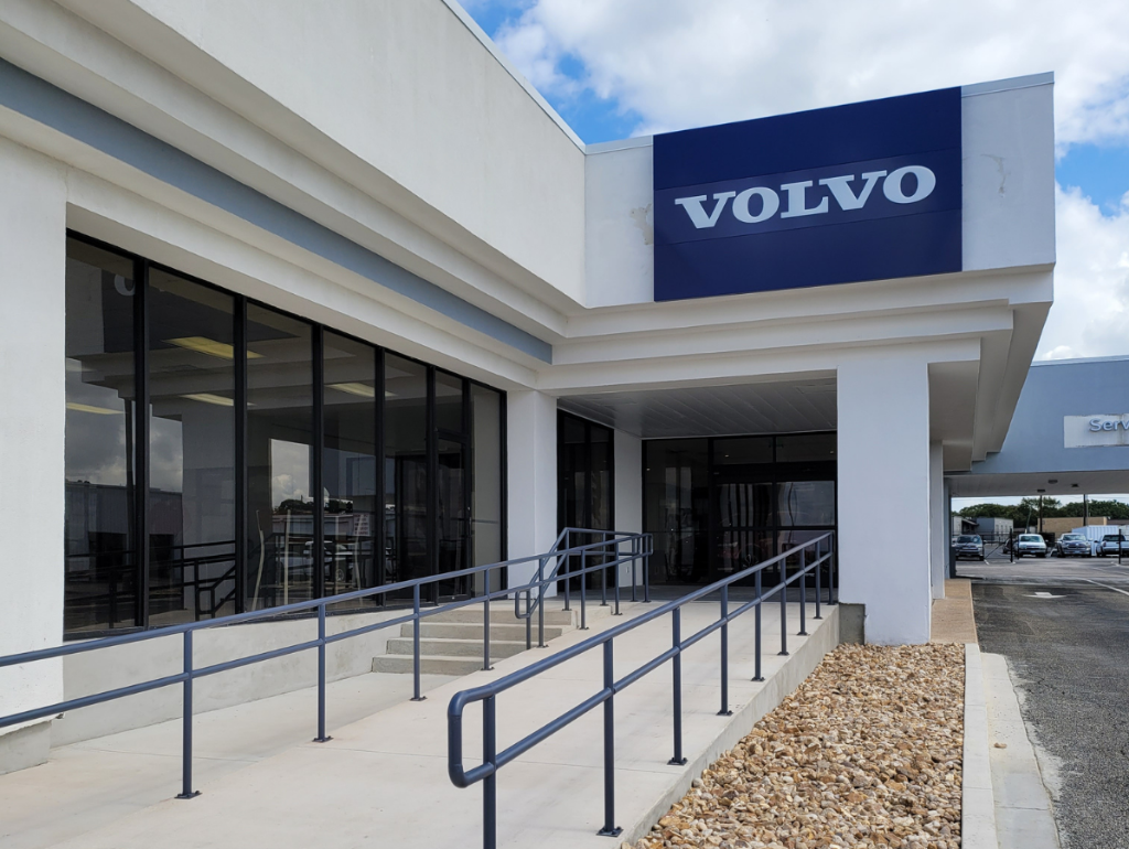 Volvo showroom exterior view